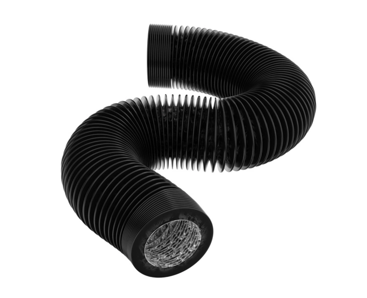 Czarny przewód wentylacyjny 4-warstwowy Croco Duct 2m – światłoszczelny